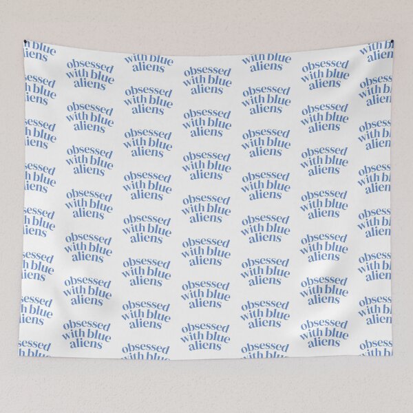 Item preview, Obsessed With Blue Aliens | Light Blue designed and sold by riyasarts.