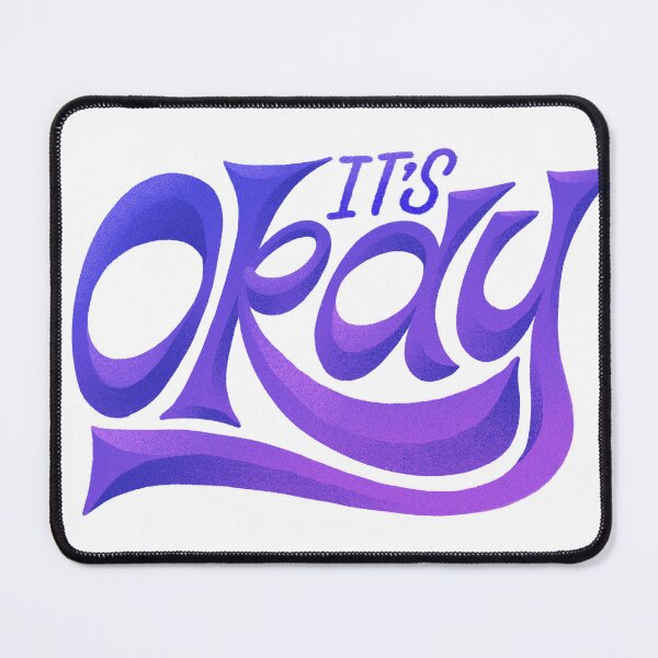Item preview, It's okay / Lettering designed and sold by TinyQueenArt.