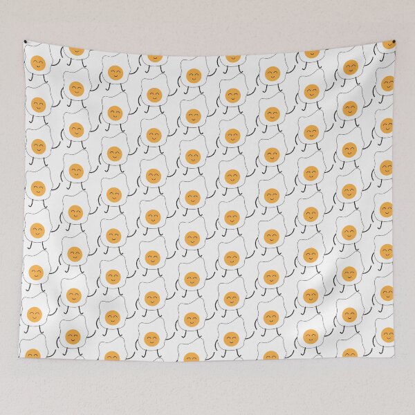Item preview, Happy Little Waving Fried Egg designed and sold by HeliumIon10.
