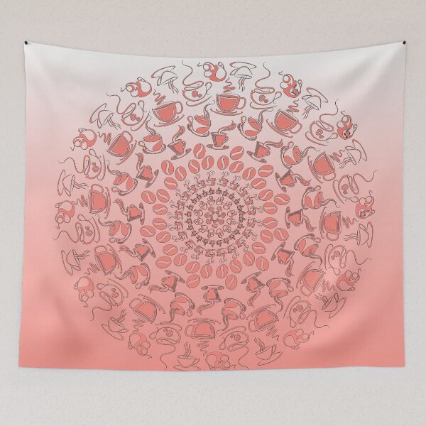 Item preview, Living coral coffee mandala designed and sold by joshuayule.