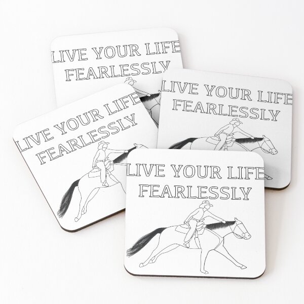 Item preview, Live Your Life Fearlessly Horse Riding designed and sold by Horsequeenozie.