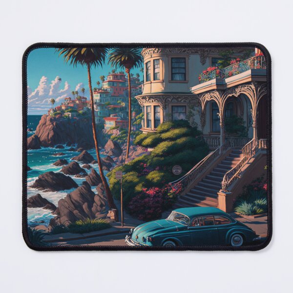 Item preview, California Fantasy Landscapes 01 | Colorful Cartoon Landscapes designed and sold by Sunchaser World.