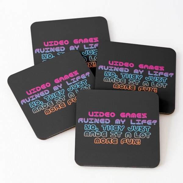 Item preview, Video Games Ruined my Life? No, They Just Made it a lot More Fun designed and sold by RetroNeon.