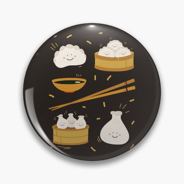 Item preview, Cute smiling Asian dumplings of different shapes with soy sauce. designed and sold by KO-SIM.