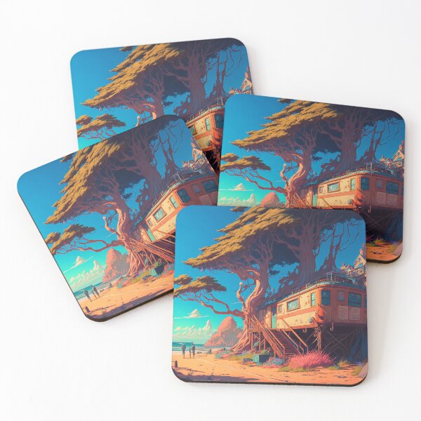 Item preview, California Fantasy Landscapes 05 | Colorful Cartoon Landscapes designed and sold by Sunchaser World.