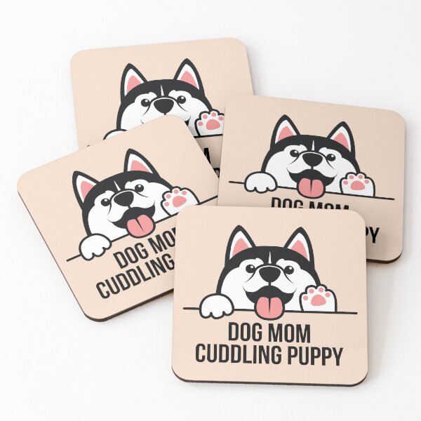 Item preview, Dog Mom Cuddling Puppy  designed and sold by bolimj.