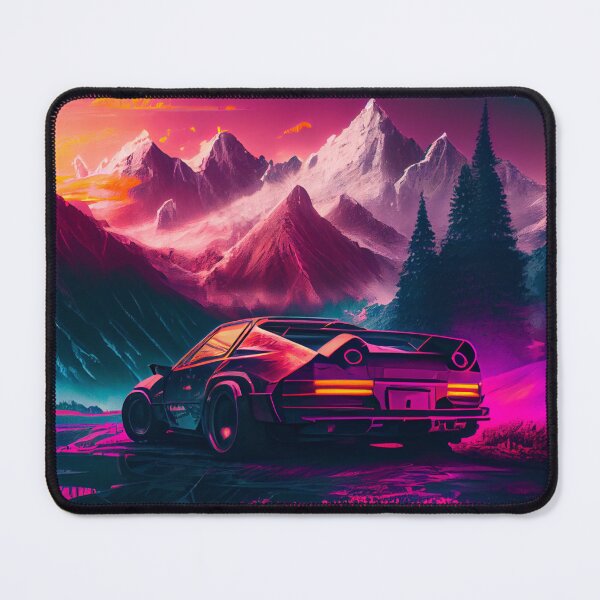 Item preview, A Muscle Car Driving Through the Mountains designed and sold by LukeAiWalker.