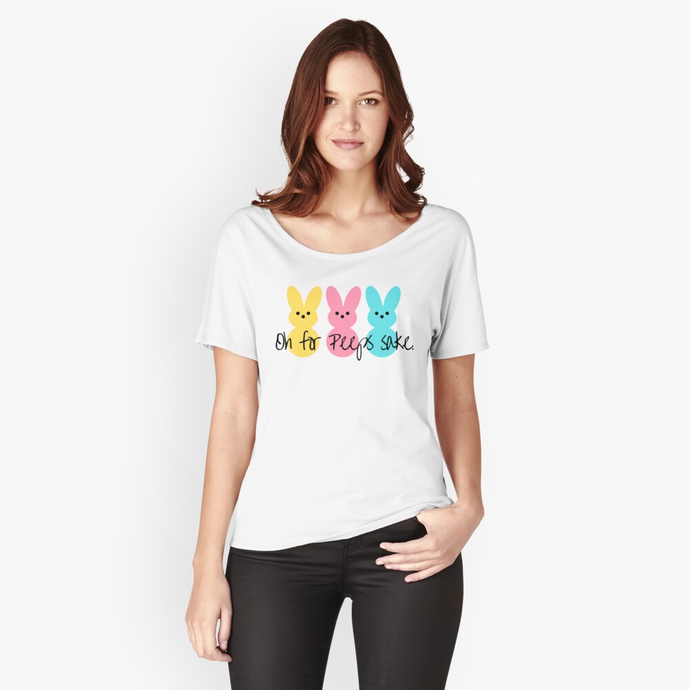 "Oh for Peeps Sake. Easter Design, Funny Easter Design, Peeps" Sticker ...