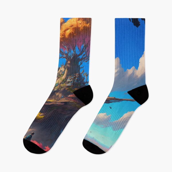 Item preview, Fantasy Landscapes 01 | Colorful Cartoon Landscapes designed and sold by Sunchaser World.