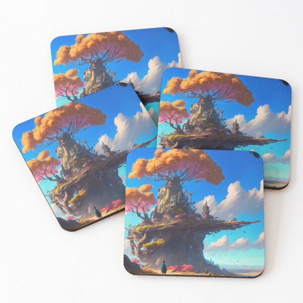 Item preview, Fantasy Landscapes 01 | Colorful Cartoon Landscapes designed and sold by Sunchaser World.