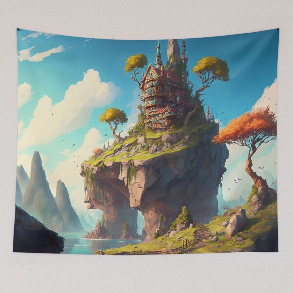 Item preview, Fantasy Landscapes 02 | Colorful Cartoon Landscapes designed and sold by Sunchaser World.