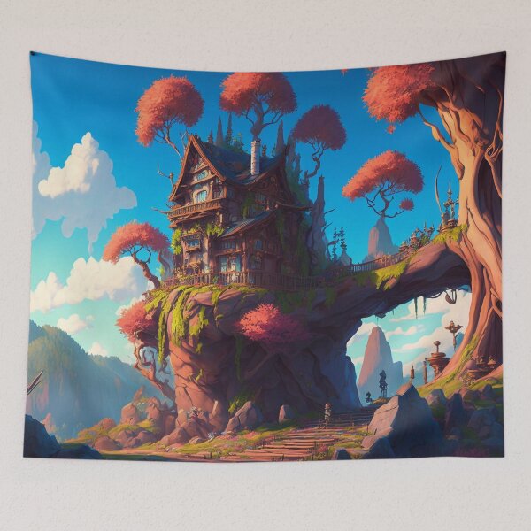 Item preview, Fantasy Landscapes 05 | Colorful Cartoon Landscapes designed and sold by Sunchaser World.