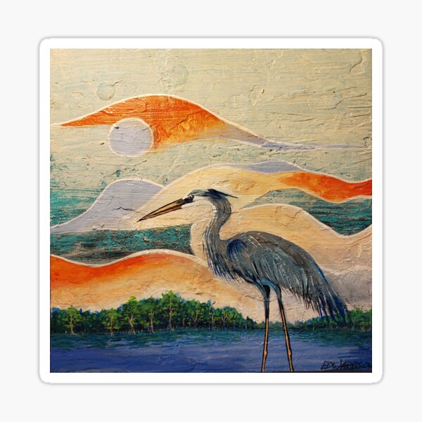 Blue Heron Bold City Series #16 Sticker