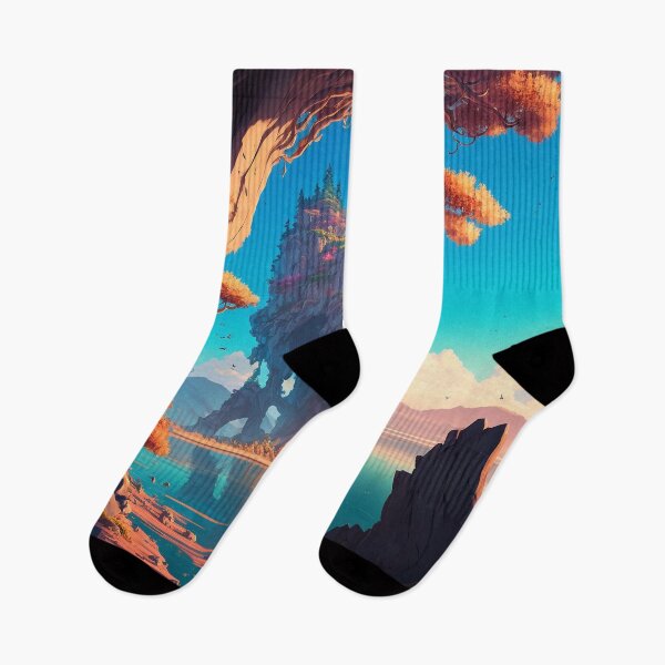 Item preview, Fantasy Landscapes 08 | Colorful Cartoon Landscapes designed and sold by Sunchaser World.