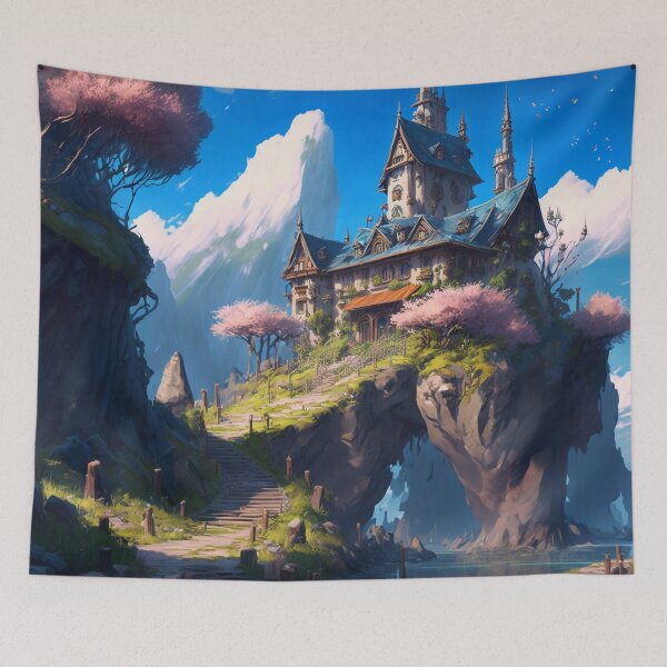 Item preview,  Fantasy Landscapes 06 | Colorful Cartoon Landscapes designed and sold by Sunchaser World.