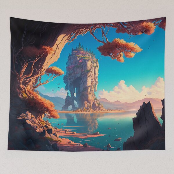 Item preview, Fantasy Landscapes 08 | Colorful Cartoon Landscapes designed and sold by Sunchaser World.