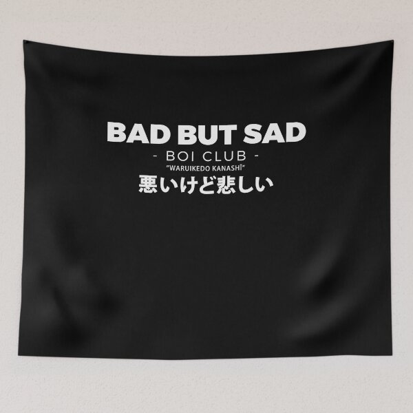 Item preview, Bad but sad boi club japanese kanji designed and sold by ALIENATIVED.