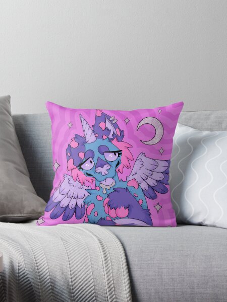 Unicorn-Dog Throw Pillow