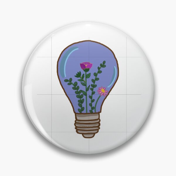 Item preview, Purple flower lightbulb designed and sold by Lailartdigitall.