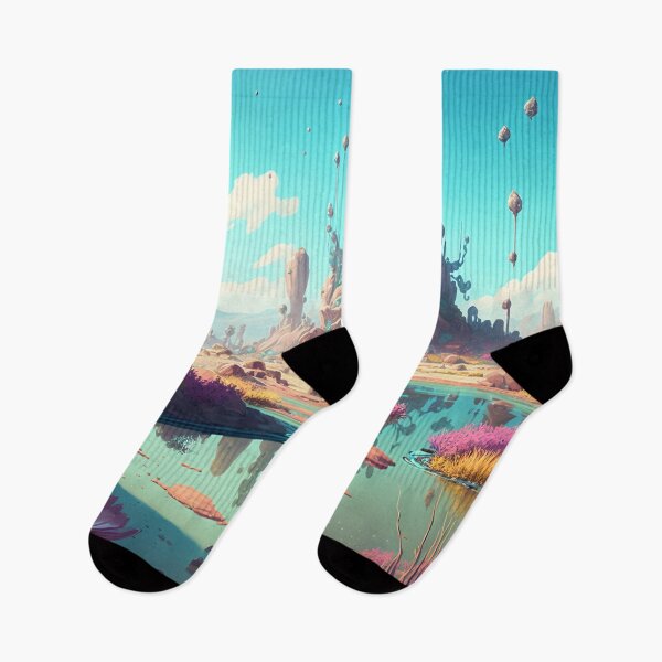 Item preview, Fantasy Landscapes 07 | Colorful Cartoon Landscapes designed and sold by Sunchaser World.