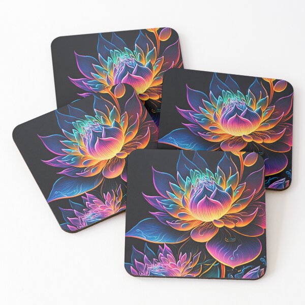 Item preview, Neon Lotus Flower designed and sold by AiCollection.
