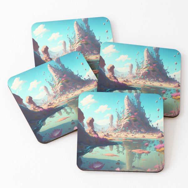Item preview, Fantasy Landscapes 07 | Colorful Cartoon Landscapes designed and sold by Sunchaser World.