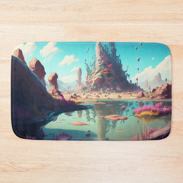 Item preview, Fantasy Landscapes 07 | Colorful Cartoon Landscapes designed and sold by Sunchaser World.