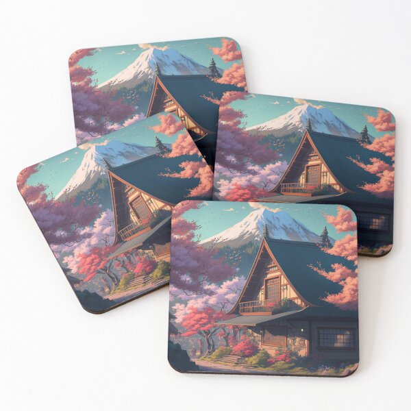 Item preview, Japan Fantasy Landscapes 04 | Colorful Cartoon Landscapes designed and sold by Sunchaser World.