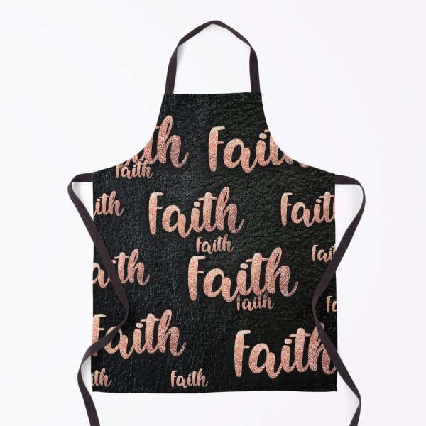 Item preview, Faith all over black leather rose gold letters designed and sold by joshuayule.