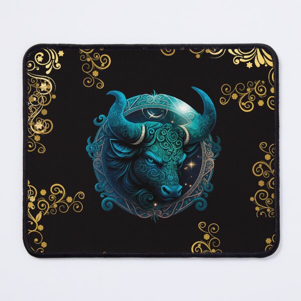 Item preview, TAURUS ZODIAC SIGN ON BLACK designed and sold by ORIGENcreate.