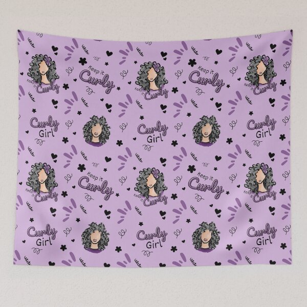 Item preview, Keep it Curly (Gray) designed and sold by Curly-Cuties.