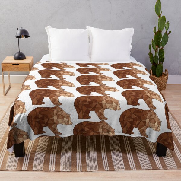 Item preview, Geometric Brown Bear designed and sold by atedesigns.