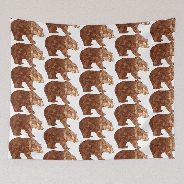 Item preview, Geometric Brown Bear designed and sold by atedesigns.