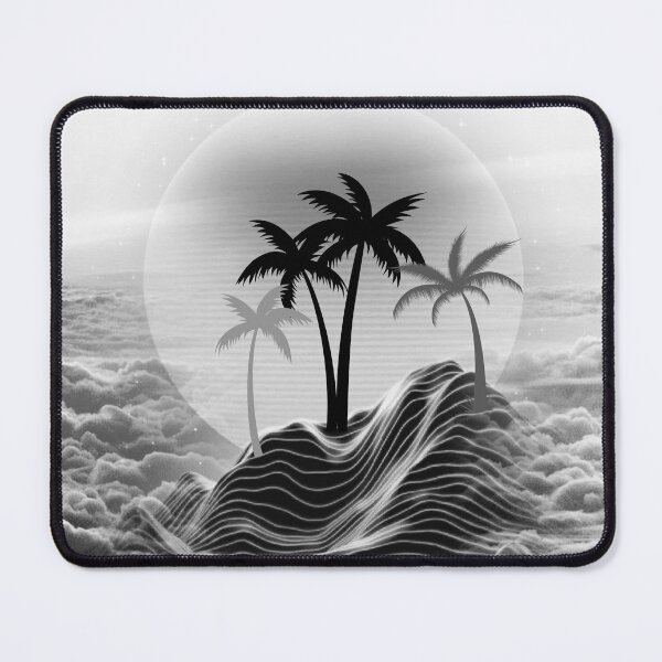 Item preview, Palm Trees in the Sky Black & White designed and sold by RagWeasel.