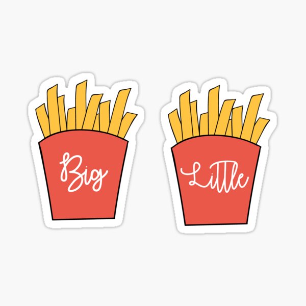 Big Little French Fries Sticker
