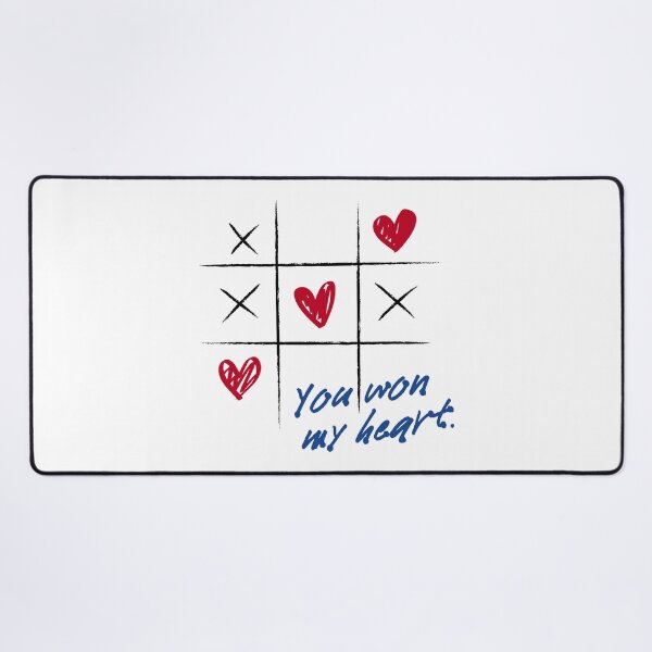 Item preview, Tic Tac Toe Valentine's Day - Show your love with a fun game - You won my heart designed and sold by H Jonas.