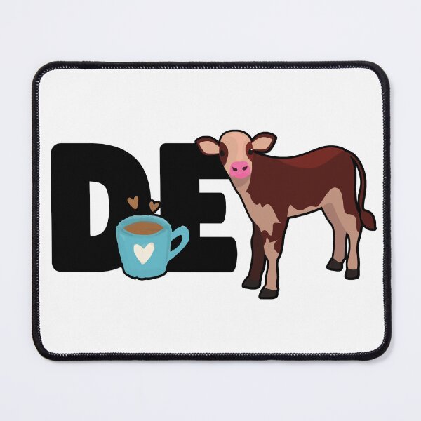 Item preview,  Funny "DE-CALF COW" Decaf Coffee Cow puns designed and sold by FarmsteadAcers.
