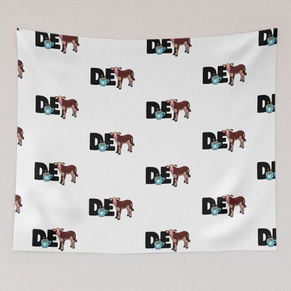 Item preview,  Funny "DE-CALF COW" Decaf Coffee Cow puns designed and sold by FarmsteadAcers.