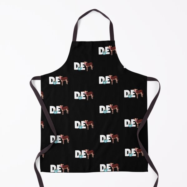 Item preview, Black version of Funny "DE-CALF COW" Decaf Coffee Cow puns designed and sold by FarmsteadAcers.