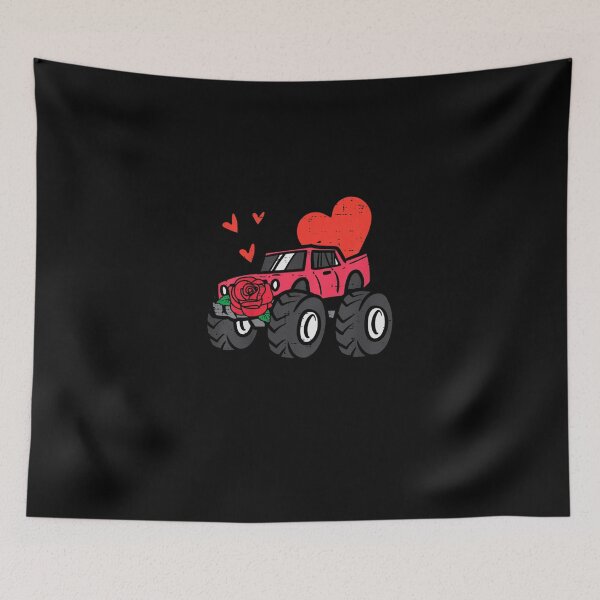 Item preview, Kids Valentines Day Monster Truck Heart Cute Toddler Boys Kids designed and sold by jounior ⭐⭐⭐⭐⭐.
