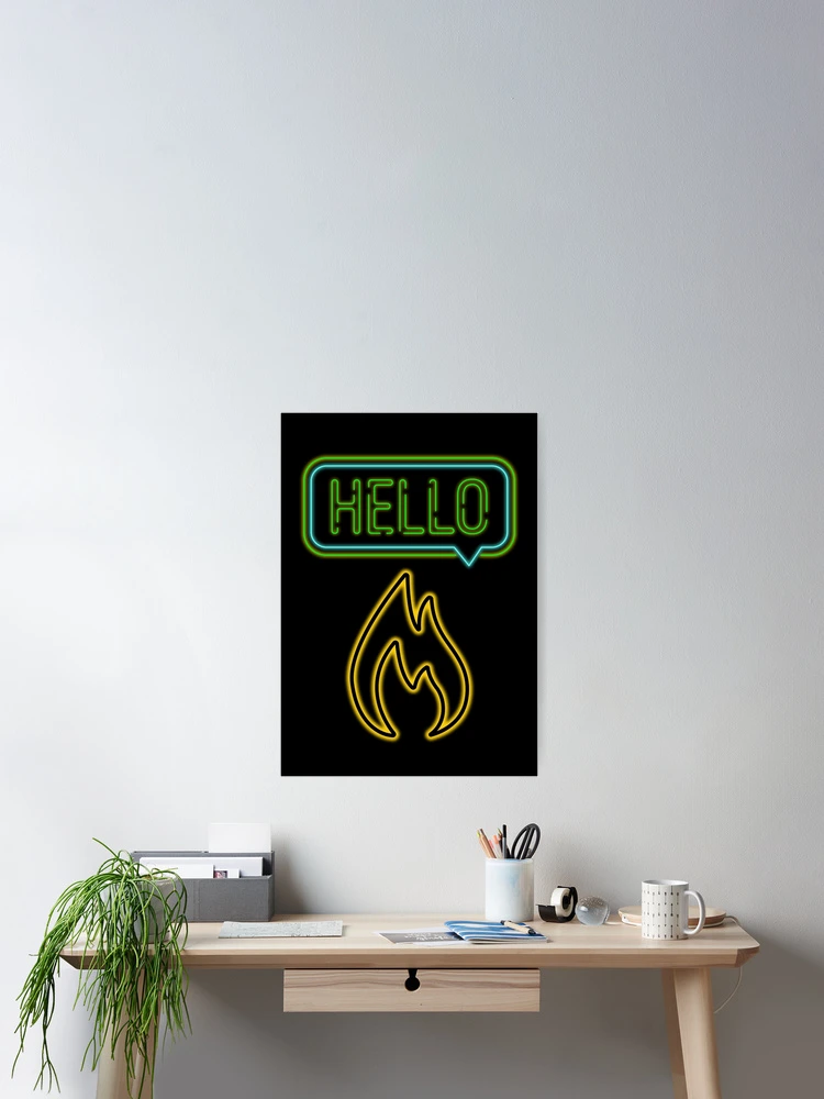Thumbnail 2 of 3, Poster, Hello designed and sold by MATHEUS TONON.