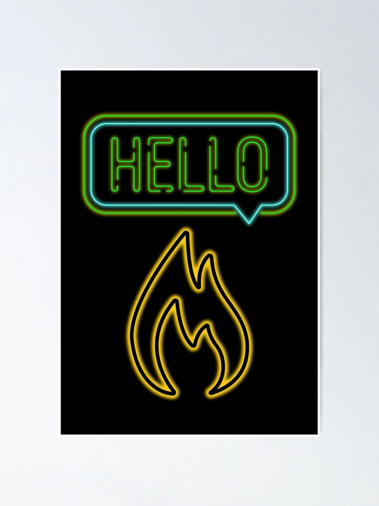 Thumbnail 1 of 3, Poster, Hello designed and sold by MATHEUS TONON.