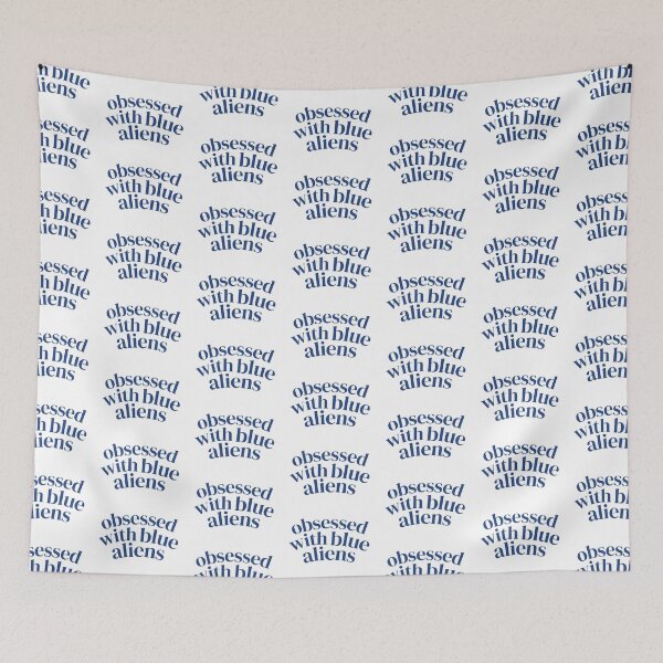 Item preview, Obsessed With Blue Aliens | Dark Blue designed and sold by riyasarts.