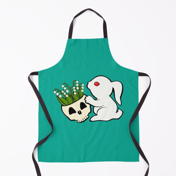 Item preview, killer bunny rabbit skull flowers lily of the valley designed and sold by MiraNomegusta.