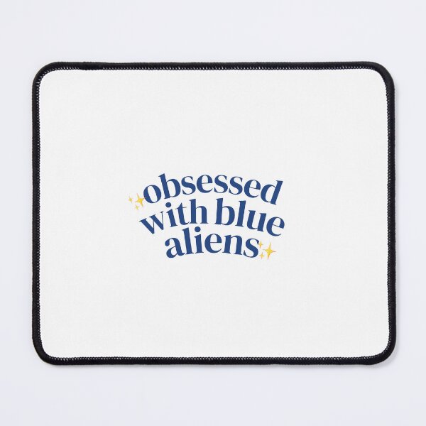 Item preview, Obsessed With Blue Aliens | Overlapping Star Emoji | Dark Blue designed and sold by riyasarts.
