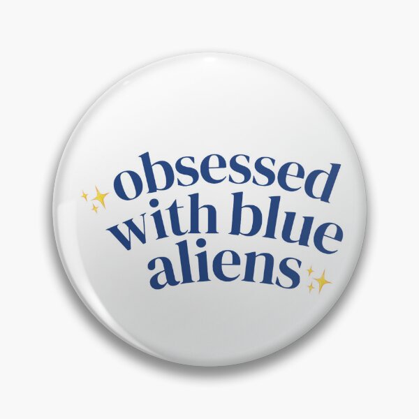 Item preview, Obsessed With Blue Aliens | Star Emoji | Dark Blue designed and sold by riyasarts.
