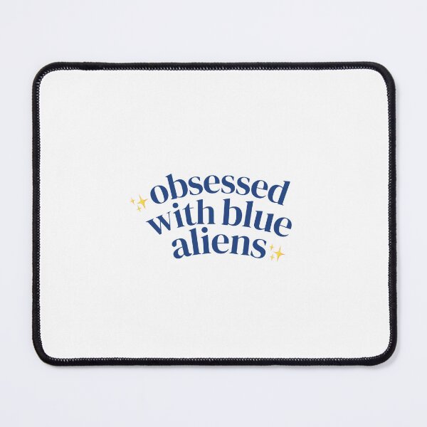Item preview, Obsessed With Blue Aliens | Star Emoji | Dark Blue designed and sold by riyasarts.