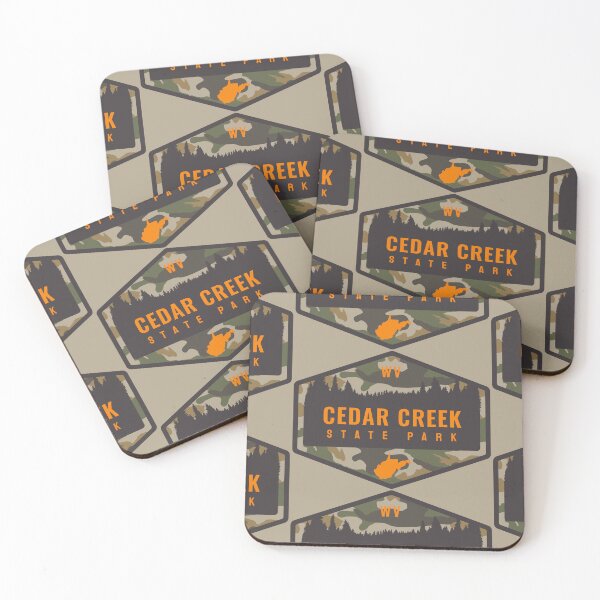 Item preview, Cedar Creek State Park State Park West Virginia Camouflage Forest Badge designed and sold by palmettodigital.