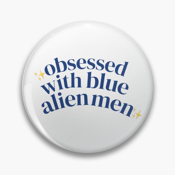 Item preview, Obsessed With Blue Alien Men | Overlapping Star Emoji | Dark Blue designed and sold by riyasarts.