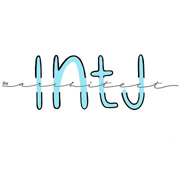 intj - mbti Sticker for Sale by verticalley